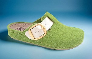 D-1376 zelena sobna papuča 40