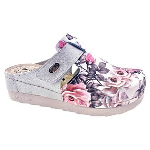 V-196 srebrna cvetna klompa 37