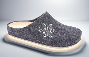 D-1377 siva sobna papuča 41