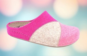 D-1379 ciklama/bež/roze sobna papuča 39