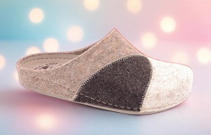 D-1379 kamel/braon/bež sobna papuča 38