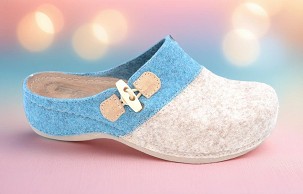 D-1381 plava/bež sobna papuča 40