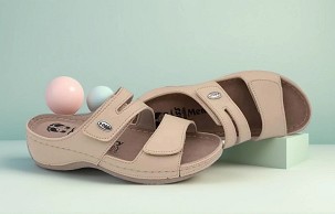 D-1432 bež papuča 42