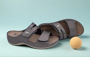 D-1432 metal siva papuča 38