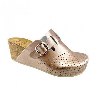 V-020 metal roze klompa 41