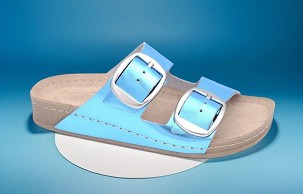 D-1298 metal plava papuča 41