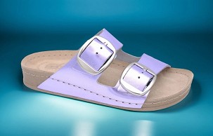 D-1298 metal ljubičasta papuča 38