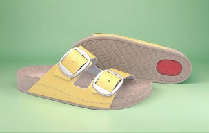 D-1298 žuta 2 papuča 38