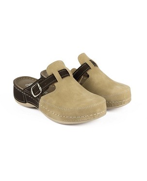 ATINA bež/braon klompa 42