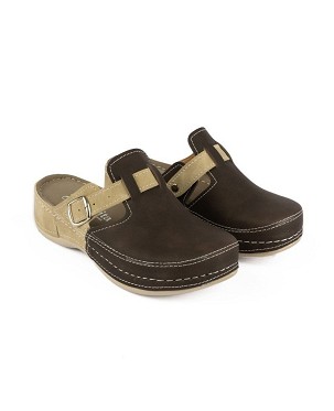 ATINA braon/bež klompa 38