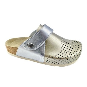 V-009 zlatno/srebrna klompa 38