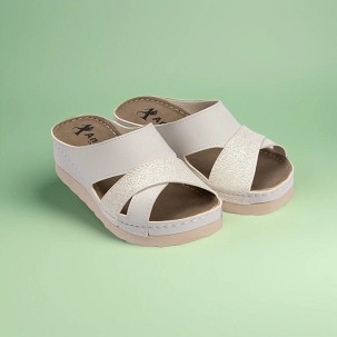 LARA bela papuča 36