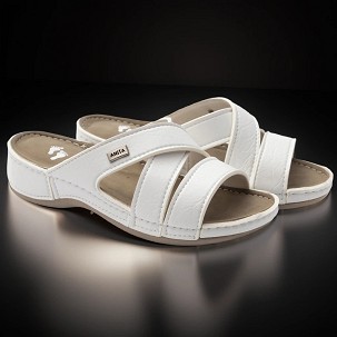 LENA bela papuča 36