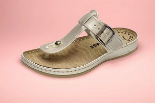 M-105 srebrna papuča 36