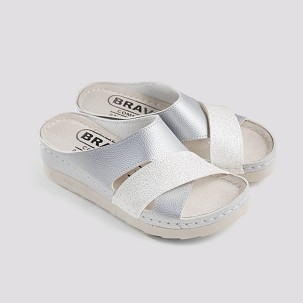 EMILI srebrna papuča 36