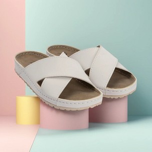 ELORA bela papuča 40