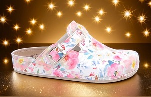 D-1290 bela cvetna klompa 37