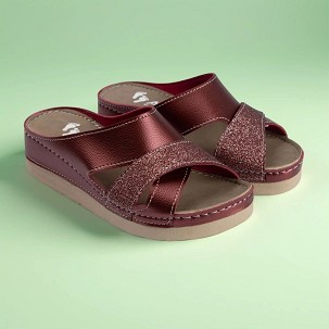 LARA bordo papuča 40