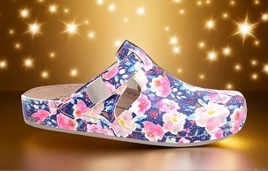 D-1290 teget cvetna klompa 39