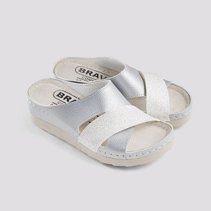 EMILI srebrna papuča 39