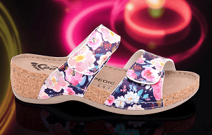 D-1411 teget cvetna papuča 38