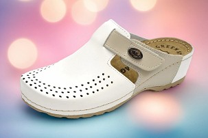 M-201 bež/bela klompa 41