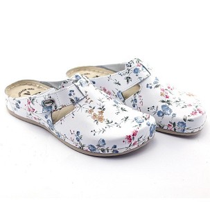 V-170 bela cvetna klompa 38