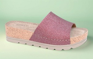 D-1401 bordo štras papuča 40