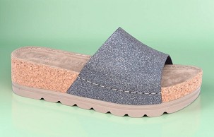 D-1401 crna štras papuča 40